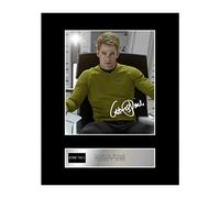 Iconic pics Chris Pine - James T. Kirk Signed Mounted Photo Display Star Trek Autographed Gift Picture Print