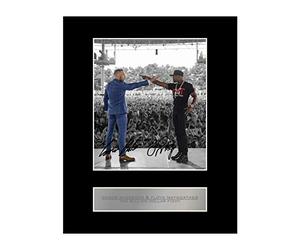 Iconic pics Conor McGregor and Floyd Mayweather Signed Mounted Photo Display