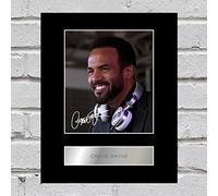 Iconic pics Craig David Signed Mounted Photo Display #2