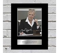 Iconic pics Dame Judi Dench Photo Display James Bond