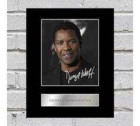 Iconic pics Denzel Washington Signed Mounted Photo Display