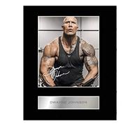 Iconic pics Dwayne Johnson Digitally Signed Mounted Photo Display Autographed Picture Print