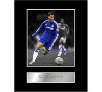Iconic pics Eden Hazard Signed Mounted Photo Display CFC Digitally Signed Autograph Print