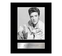 Iconic pics Elvis Presley Digitally Signed Mounted Photo Display #04 Autographed Picture Print