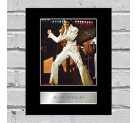 Iconic pics Elvis Presley Digitally Signed Mounted Photo Display #3 Autograph Picture Print STG