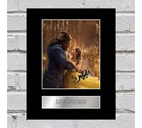 Iconic pics Emma Watson Digitally Signed Mounted Photo Display 10x8 Inches Beauty and the Beast Autographed Picture Print
