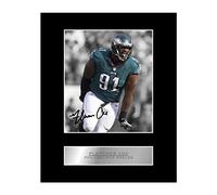 Iconic pics Fletcher Cox Signed Mounted Photo Display Philadelphia Eagles #01 NFL Printed Autograph Gift Picture Print