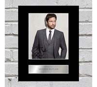 Iconic pics Gerard Butler Signed Mounted Photo Display #2
