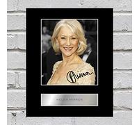 Iconic pics Helen Mirren Signed Mounted Photo Display