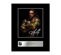 Iconic pics Jason Momoa, Aquaman Signed Mounted Photo Display Justice League Autographed Gift picture print