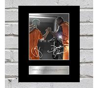 Iconic pics Jason Statham and Dwayne Johnson Mounted Photo Display 10x8 Inches FF Printed Autograph Signature Picture