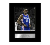 Iconic pics Joel Embiid Signed Mounted Photo Display Philadelphia 76ers #01 NBA Printed Autograph Gift Picture Print
