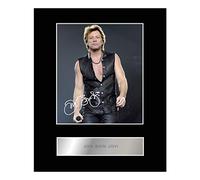 Iconic pics Jon Bon Jovi Signed Mounted Photo Display #4