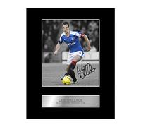 Iconic pics Lee Wallace Signed Mounted Photo Display Glasgow Rangers FC Autographed Gift picture print