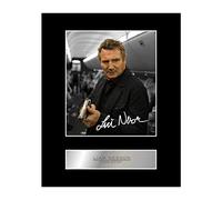 Iconic pics Liam Neeson Signed Mounted Photo Display Non-Stop Autographed Gift picture print