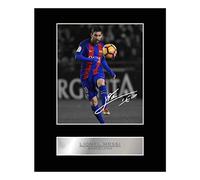 Iconic pics Lionel Messi Barcelona Signed Mounted Photo Display, multicoloured, 10x8 inch, JDM-01