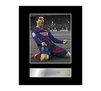 Iconic pics Luis Suarez Digitally Signed Mounted Photo Display Bar 10x8 Inches Autographed Picture Print