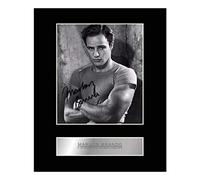 Iconic pics Marlon Brando Signed Mounted Photo Display A Streetcar Named Desire Autographed Gift picture print