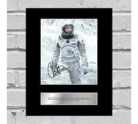 Iconic pics Matthew McConaughey Signed Mounted Photo Display Interstellar