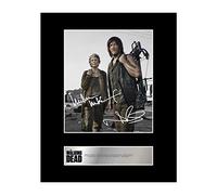 Iconic pics Melissa McBride, Carol Peletier and Norman Reedus, Daryl Dixon Signed Mounted Photo Display The Walking Dead