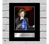 Iconic pics Mick Jagger Signed Mounted Photo Display The Rolling stones