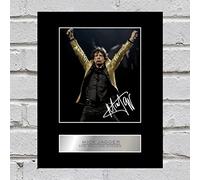 Iconic pics Mick Jagger Signed Mounted Photo Display The Rolling stones #3