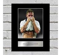 Iconic pics Paul Gascoigne Signed Mounted Photo Display