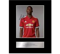 Iconic pics Paul Pogba Signed Mounted Photo Display Manchester United FC #3 Autographed Gift picture print