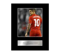 Iconic pics Philippe Coutinho Signed Mounted Photo Display Liverpool FC