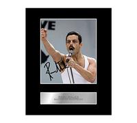 Iconic pics Rami Malek as Freddie Mercury Signed Mounted Photo Display Bohemian Rhapsody #1 Autographed Gift picture print