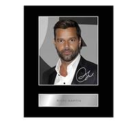 Iconic pics Ricky Martin Signed Mounted Photo Display Music Autographed Gift picture print