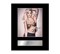 Iconic pics Rita Ora Signed Mounted Photo Display Autographed Gift picture print