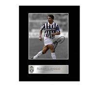 Iconic pics Roberto Baggio Print Digitally Signed Mounted Photo Display #2
