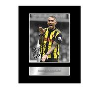 Iconic pics Roberto Pereyra Signed Mounted Photo Display Watford FC #1 Autographed Gift picture print
