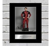 Iconic pics Ryan Reynolds Signed Mounted Photo Display Deadpool #2