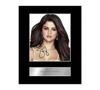 Iconic pics Selena Gomez Signed Mounted Photo Display #2 Music Autographed Gift picture print