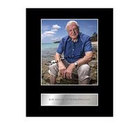 Iconic pics Sir David Attenborough Signed Mounted Photo Display Autographed Gift picture print