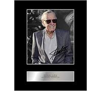 Iconic pics Stan Lee Signed Mounted Photo Display #05 Printed Autograph Gift Picture Print