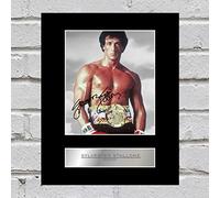 Iconic pics Sylvester Stallone Signed Mounted Photo Display Rocky