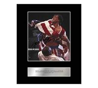 Iconic pics Sylvester Stallone Signed Mounted Photo Display Rocky IV #2