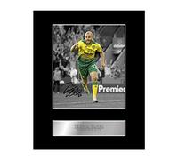 Iconic pics Teemu Pukki Signed Mounted Photo Display Norwich City FC #01 Printed Autograph Gift Picture Print