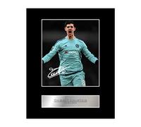 Iconic Pics Thibaut Courtois Signed Mounted Photo Display Chelsea FC