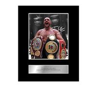 Iconic pics Tyson Fury Signed Mounted Photo Display Heavyweight Champion #02 Printed Autograph Gift Picture Print