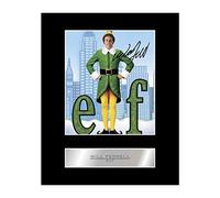 Iconic pics Will Ferrell Signed Mounted Photo Display Elf Autographed Gift picture print