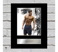 Iconic pics Zac Efron Signed Mounted Photo Display Baywatch