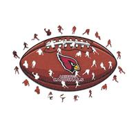 Iconic Puzzles, Arizona Cardinals Crest, 100% eco-sustainable wooden puzzle with official license NFL, size L, 500 pieces