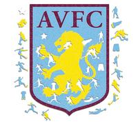 Iconic Puzzles, Aston Villa Retro Crest, 100% eco-sustainable wooden puzzle with official license , size M, 270 pieces