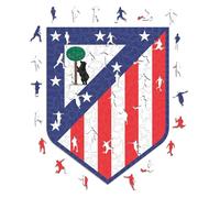 Iconic Puzzles - Atletico Madrid, Logo, Officially Licensed Wooden Puzzle, 100% Sustainable, Gift for Adults and Children, Size L, 500 Pieces