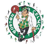 Iconic Puzzles - Boston Celtics, Logo, Wooden Puzzle officially licensed NBA, 100% sustainable, size S, 150 Pcs