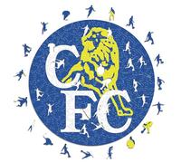 Iconic Puzzles, 100% eco-sustainable wooden puzzle with official license - Chelsea Retro Logo, size L, 500 pieces